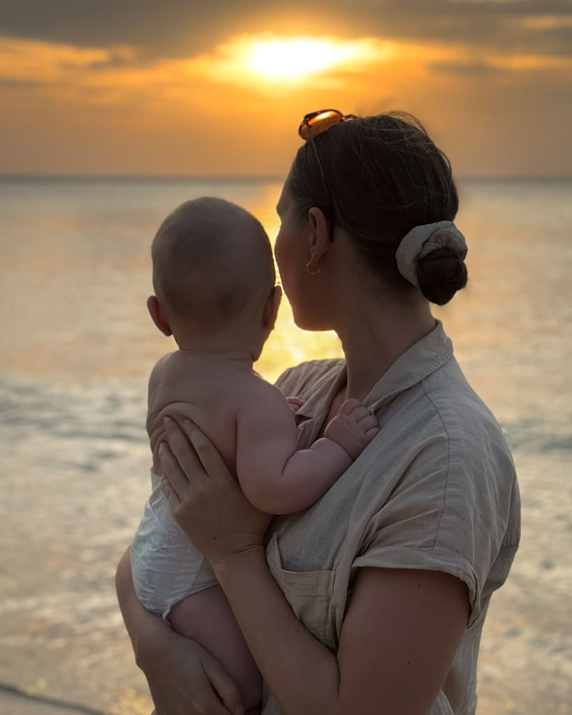 Victoria and Adrian on the beach