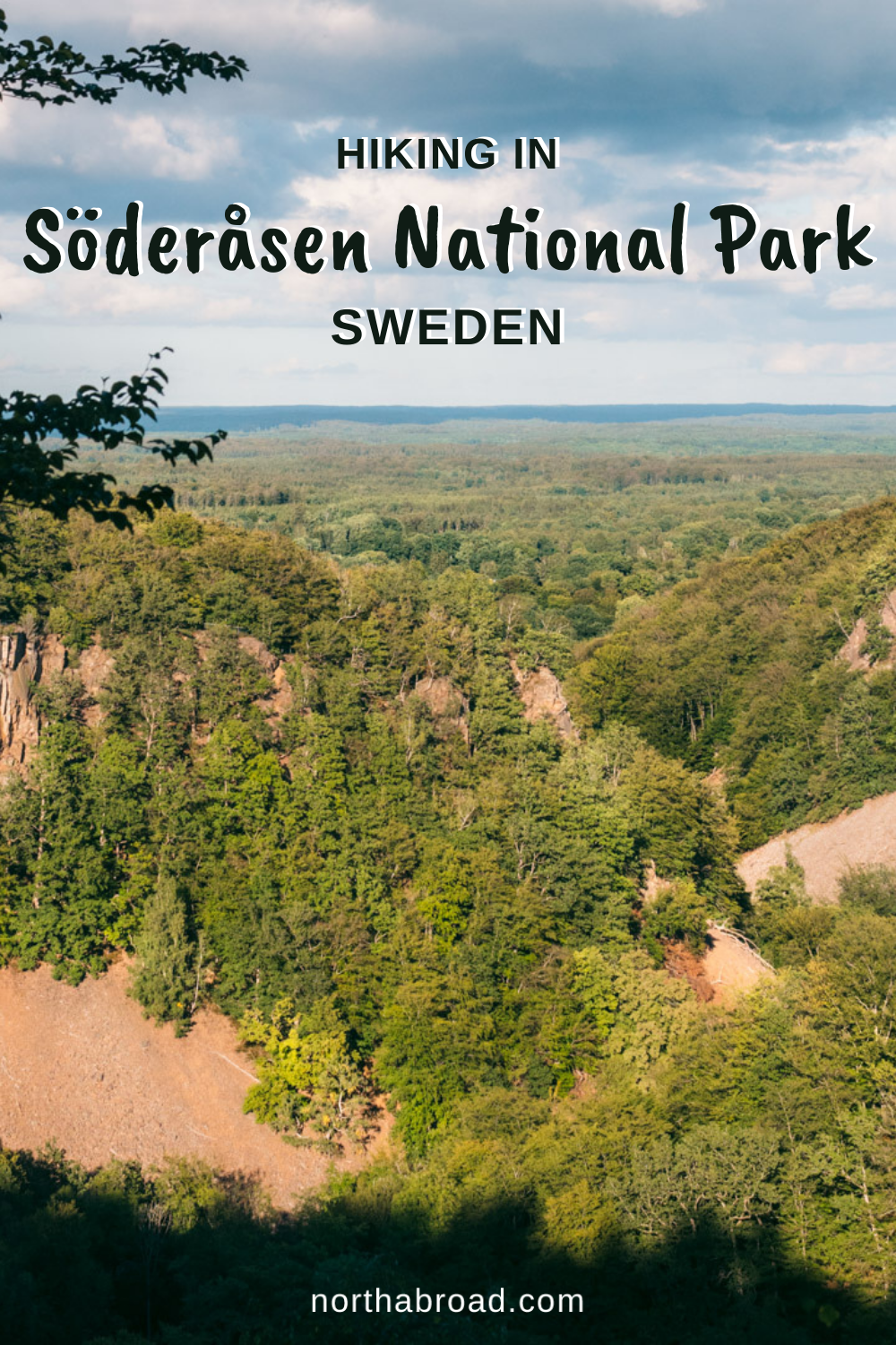Hiking in Söderåsen National Park in Scania, Sweden