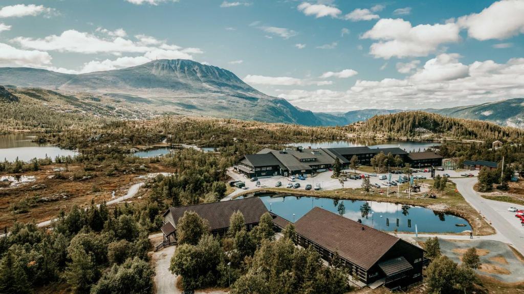 Gaustablikk Fjellresort seen from above