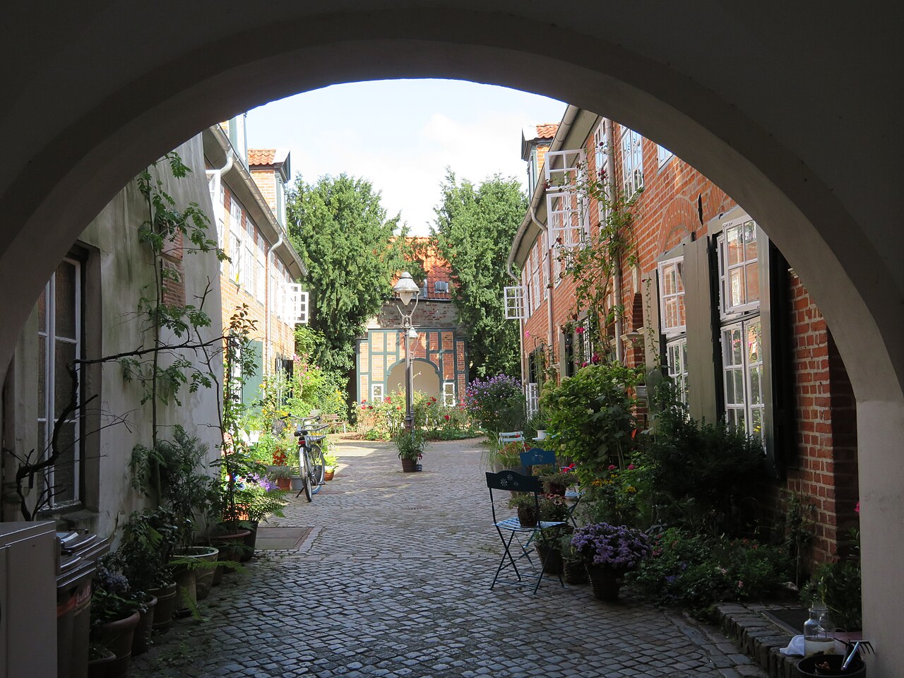 Haasenhof Lübeck courtyard