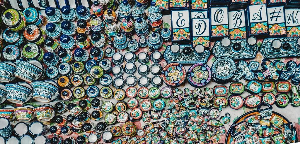 Talavera souvenirs in Puebla