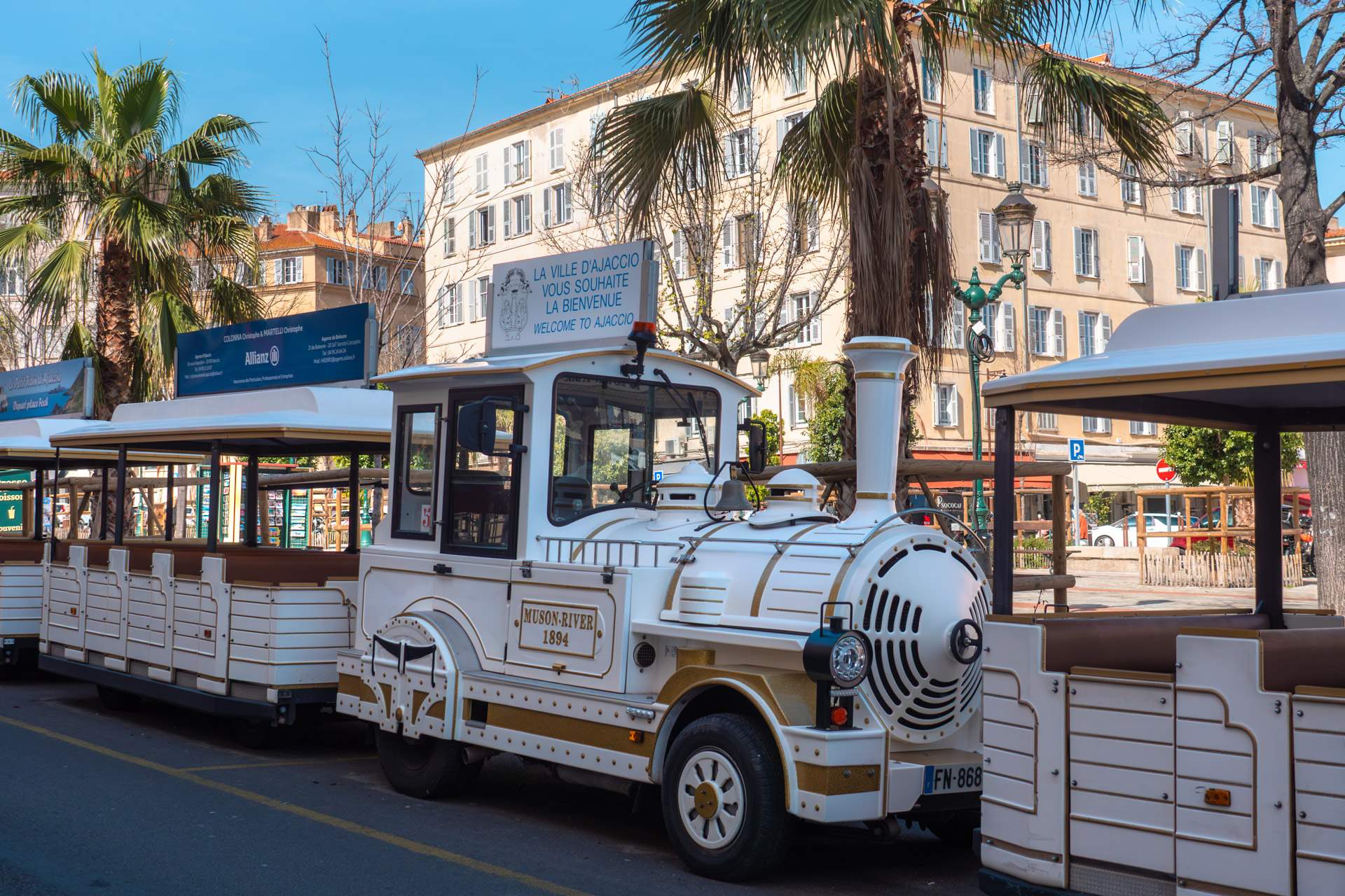 The little train in Ajaccio
