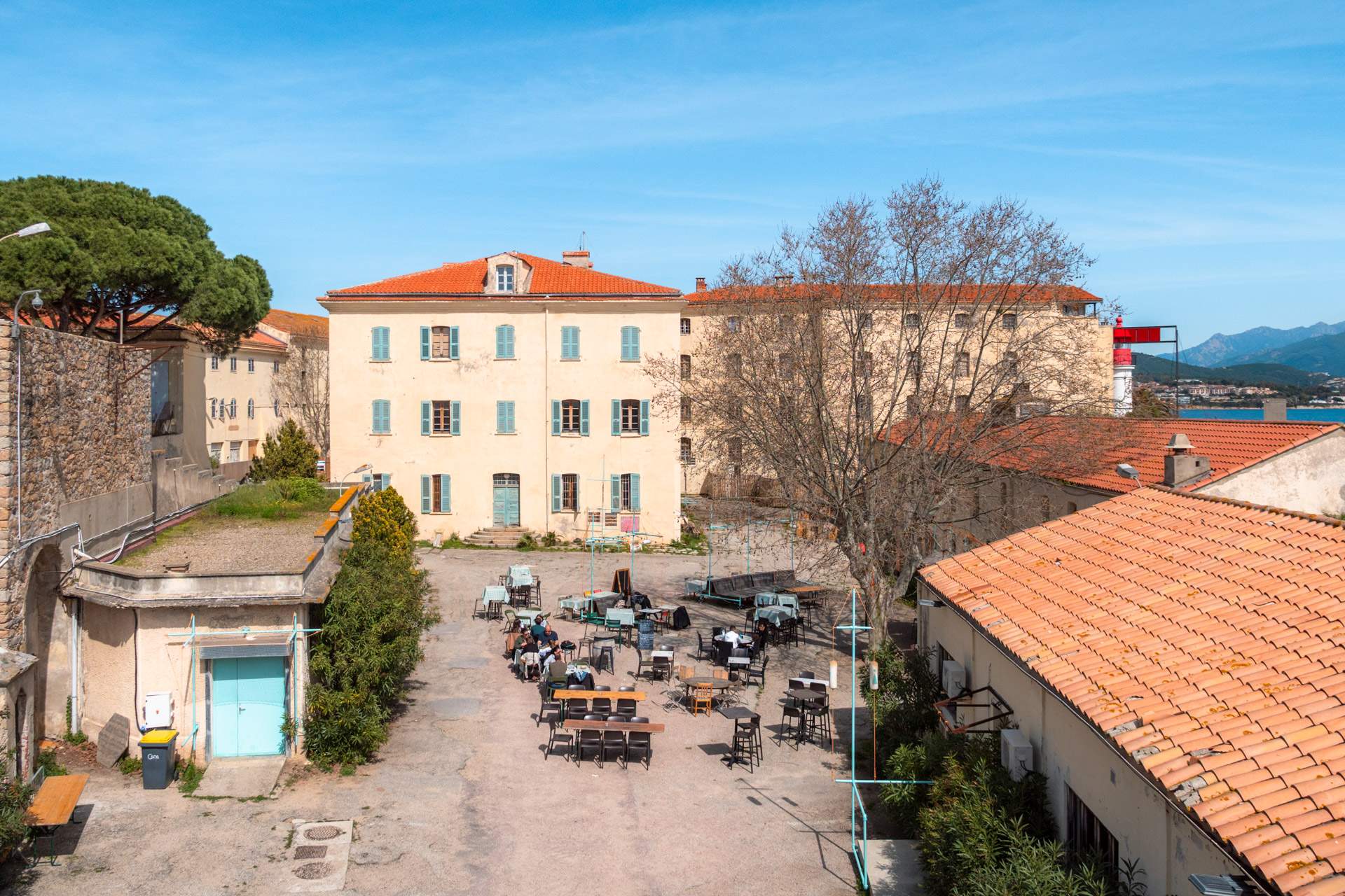 Inside the Citadel in Ajaccio