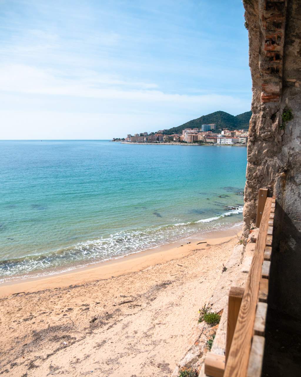 The beach just in front of the Citadel