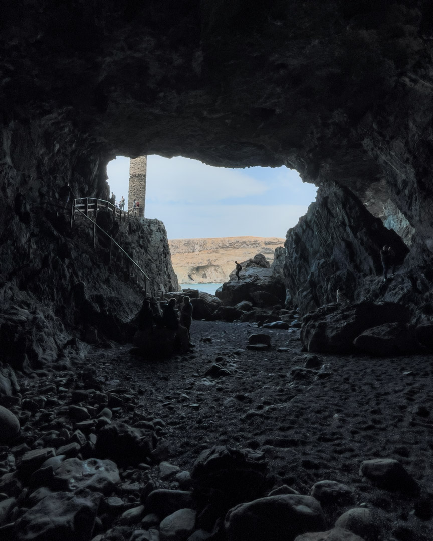 Ajuy cave interior