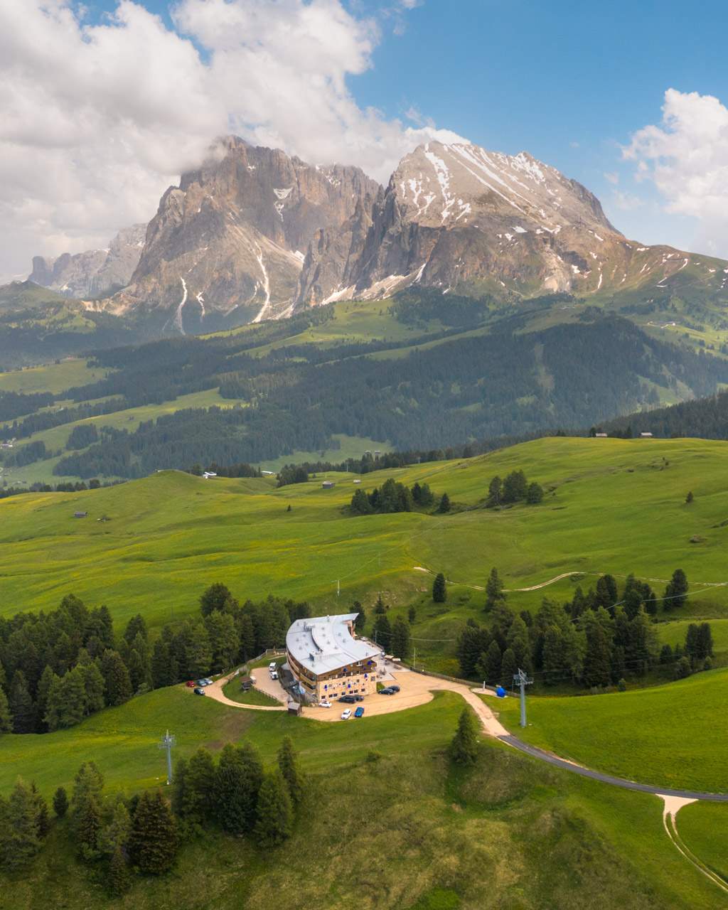 Paradiso Pure.Living seen from drone