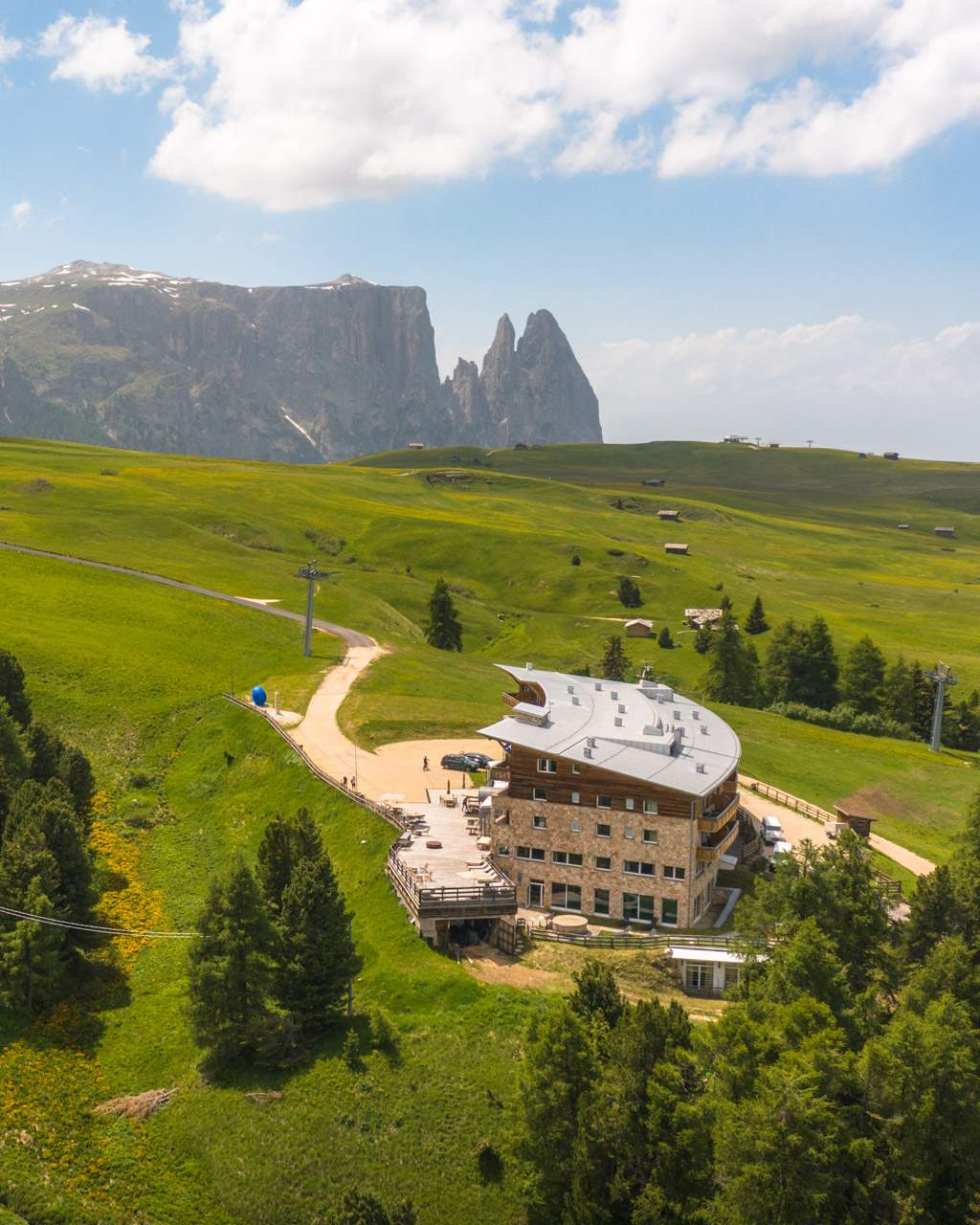 Paradiso Pure.Living seen from drone