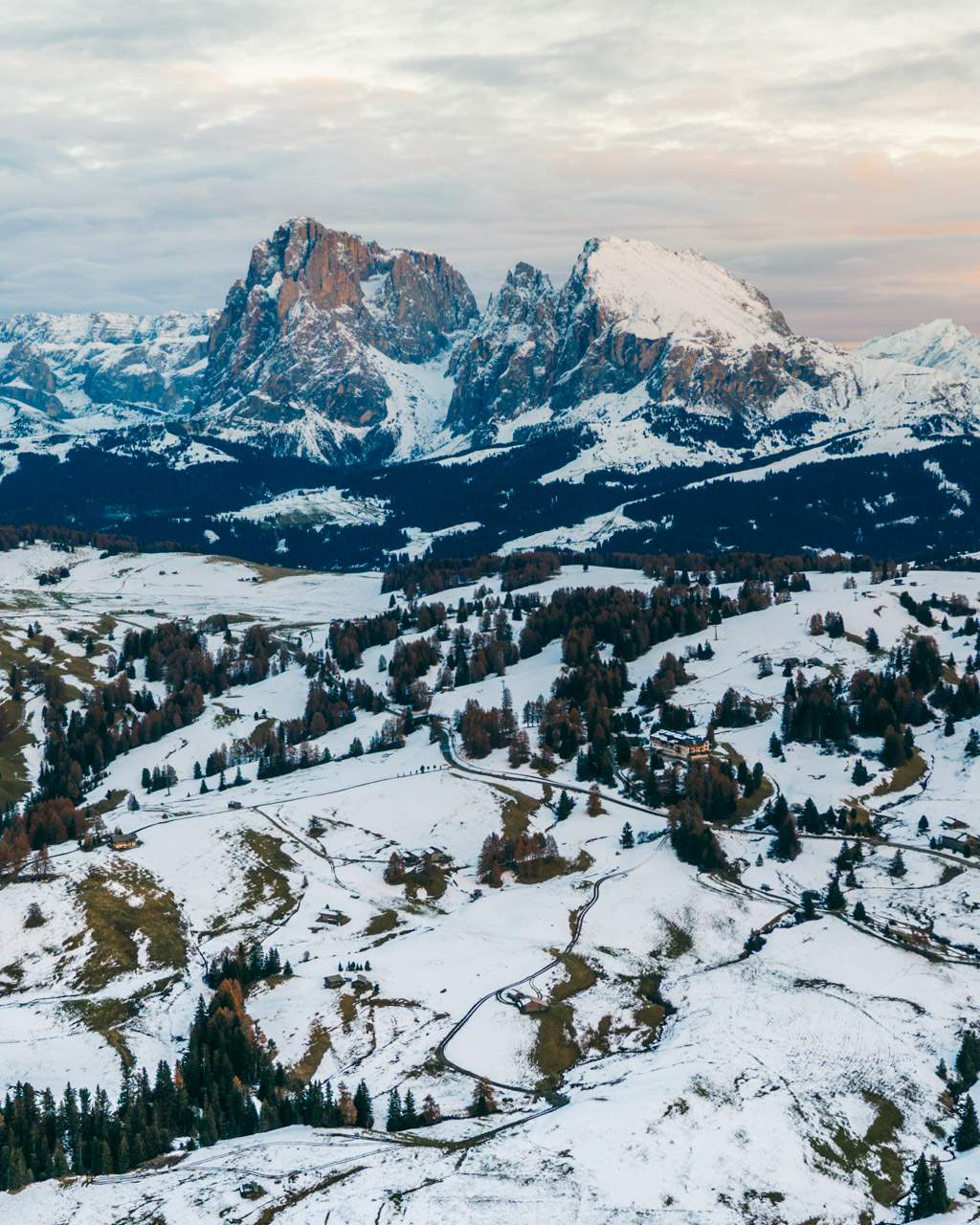 Snow on Alpe di Siusi