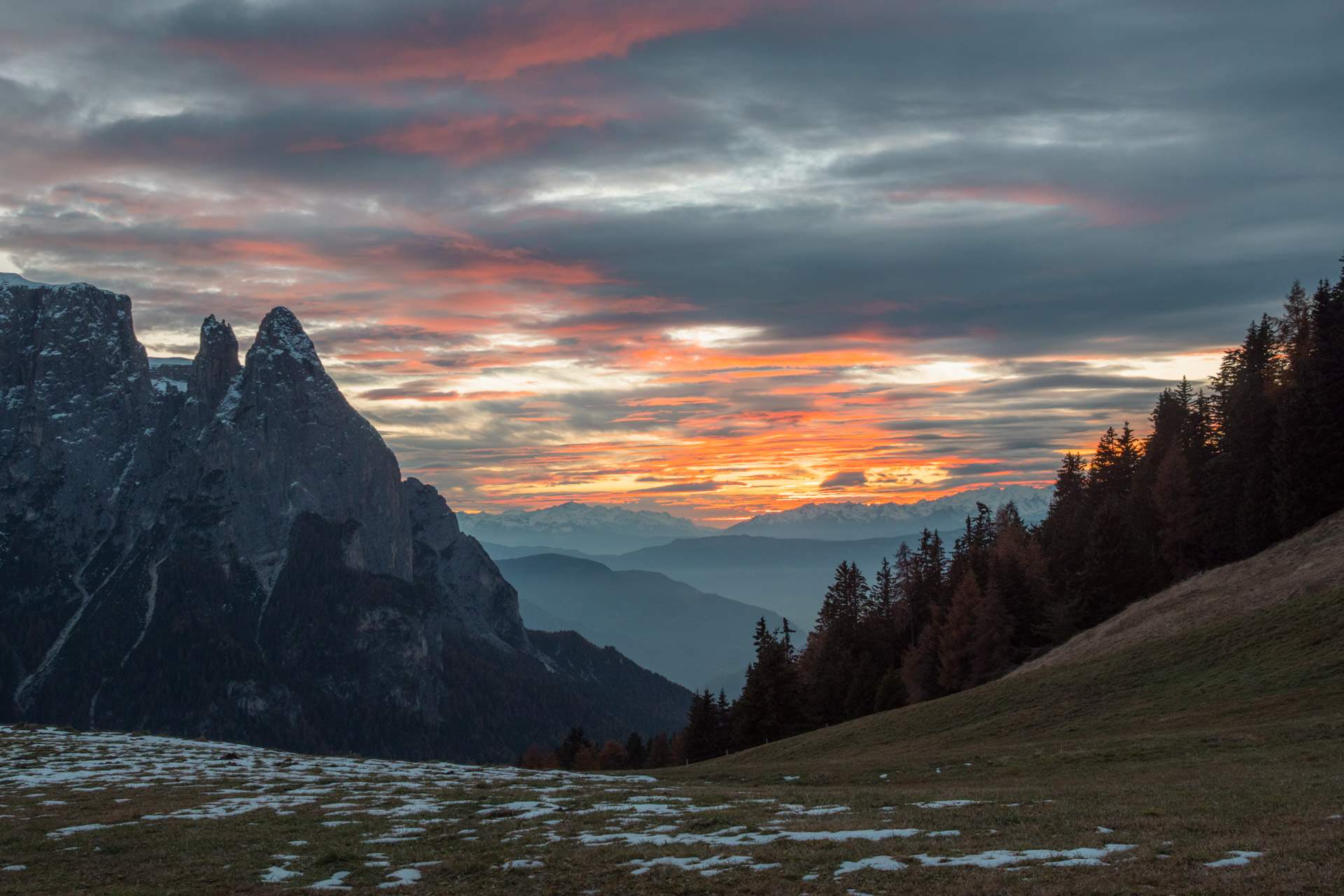 Sunset from the plateau