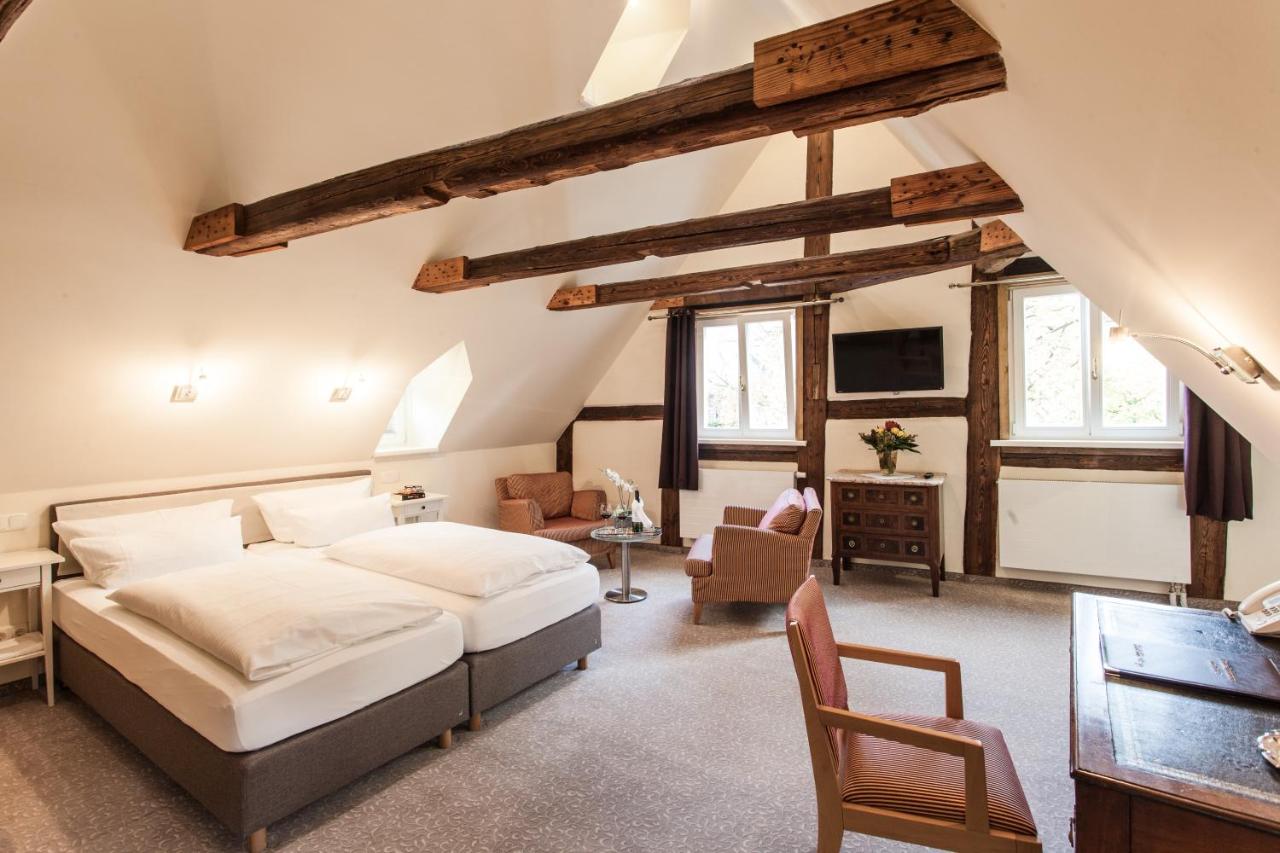 The junior suite complete with beams and wooden furniture