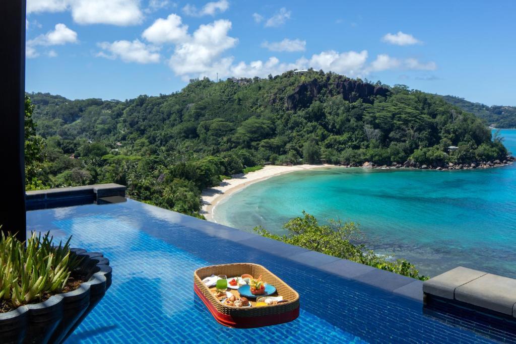 Private pool with a view at Anantara Maia Seychelles Villas