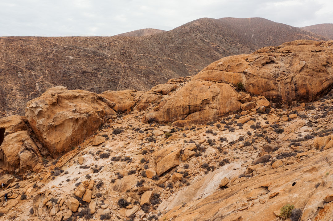 Rocky landscape in Barranco de las Penitas