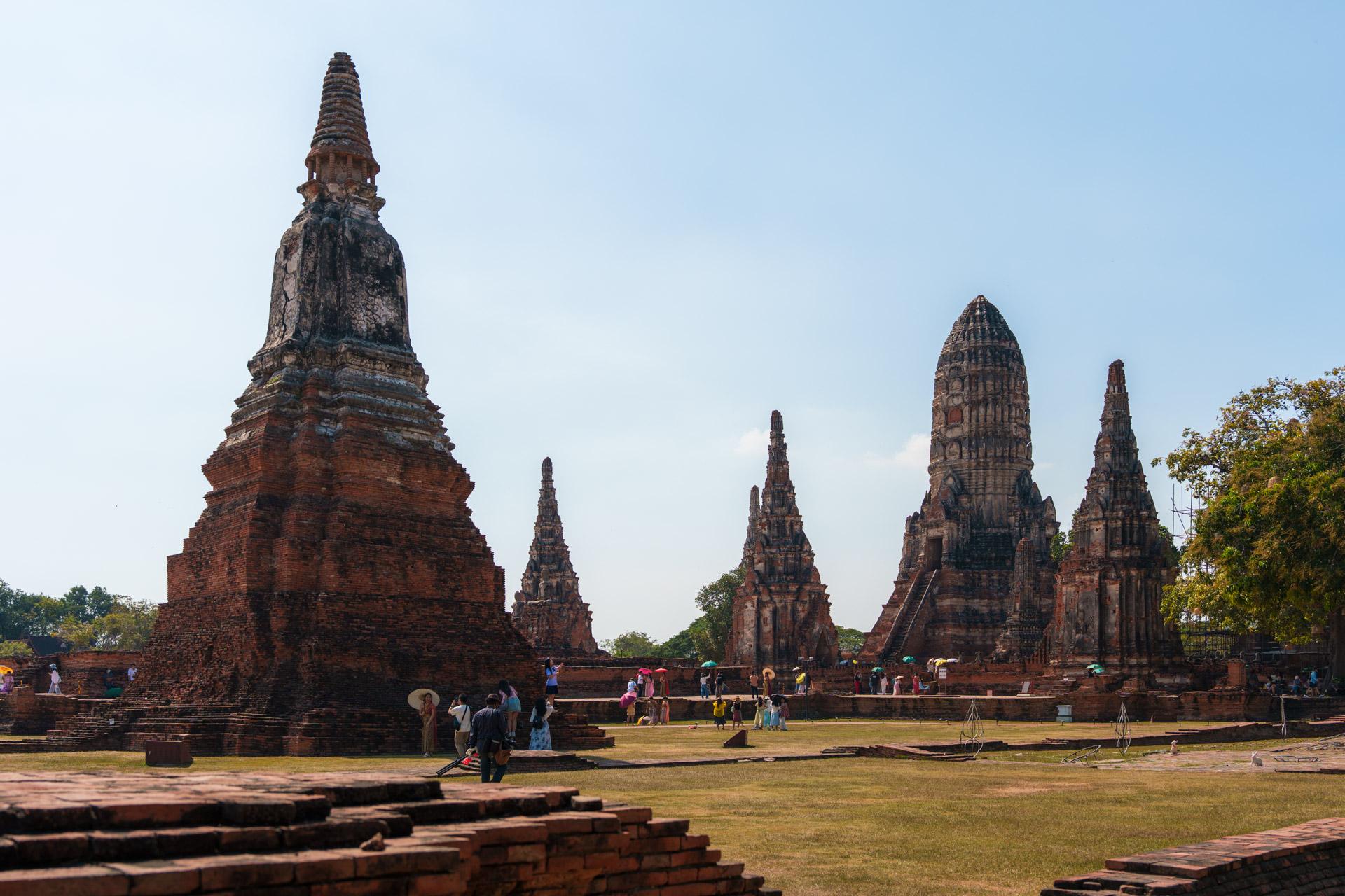 Wat Chaiwatthanaram temple complex in Ayutthaya