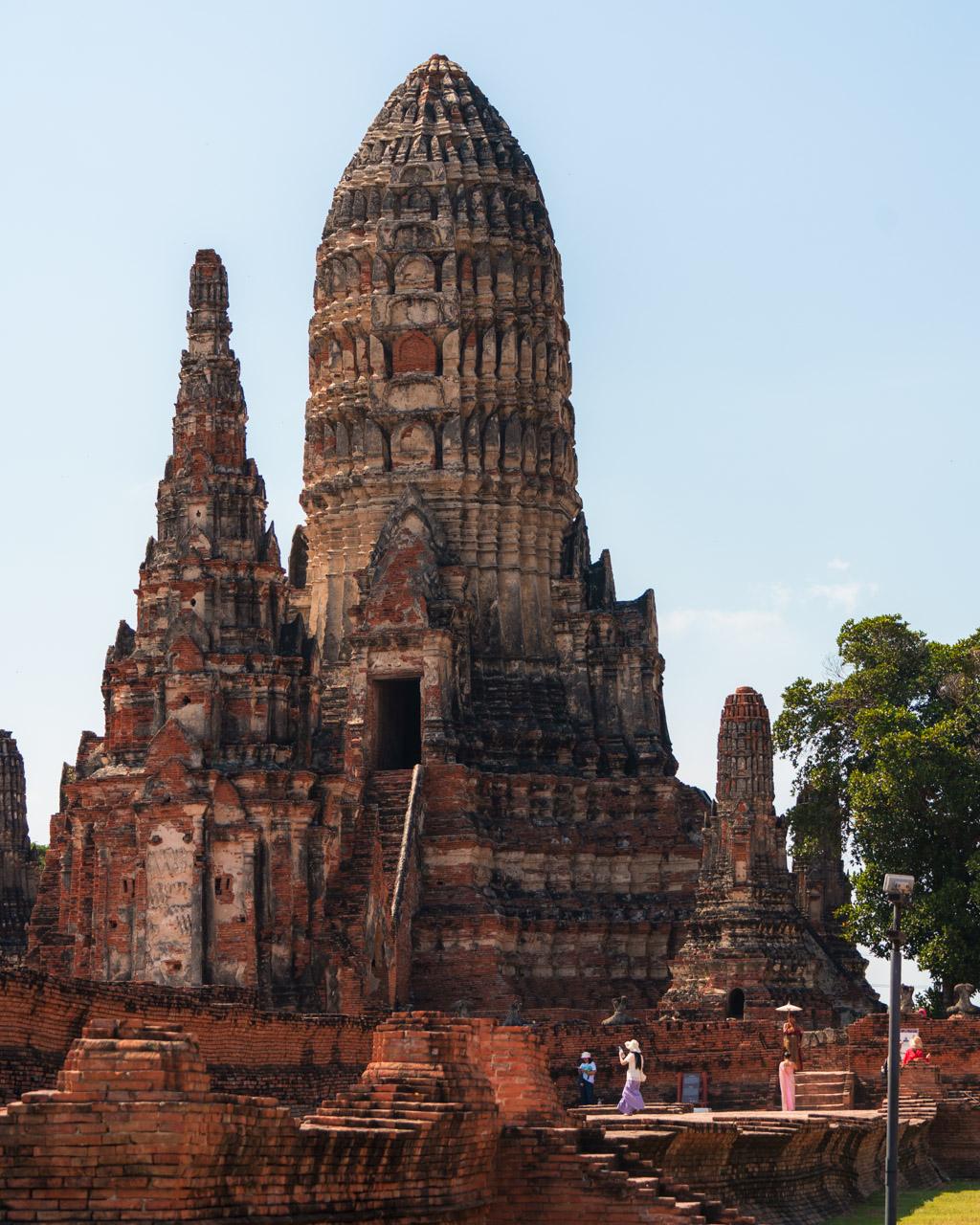 Central prang at Wat Chaiwatthanaram in Ayutthaya