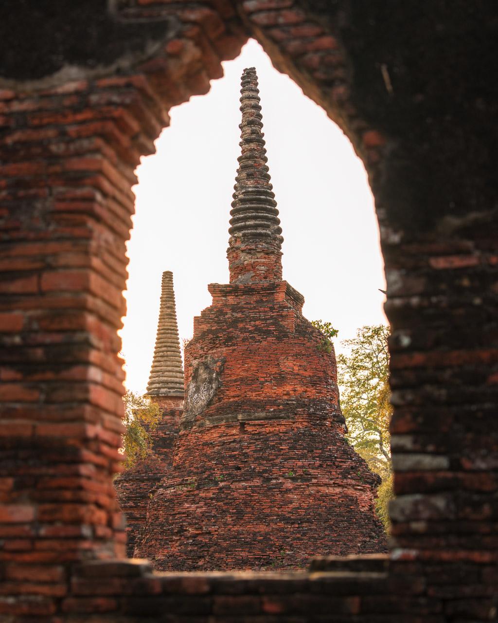 Bell-shaped temple building at Si Sanphet in Ayutthaya