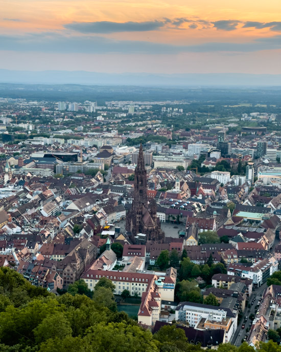 View from the Schlossbergturm at the top of the Schlossberg