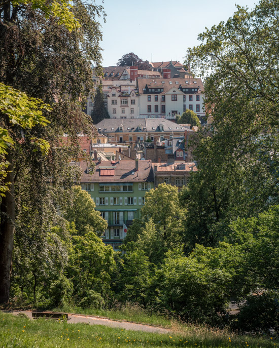 Baden-Baden buildings from the Kurpark