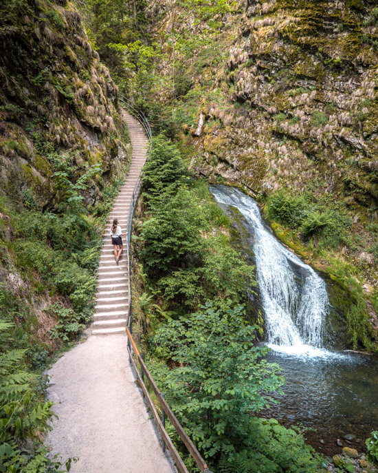 Allerheiligen-Wasserfälle stairs in Baden-Württemberg