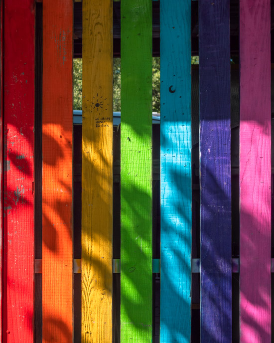 Rainbow colours in Vauban, Baden-Württemberg