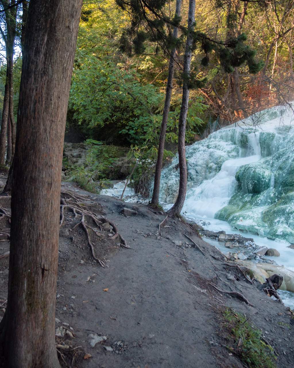 Trail next to Bagni San Filippo Hot Springs