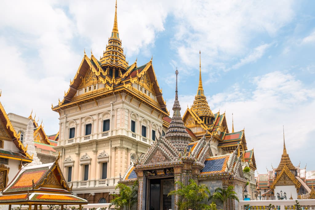 Bangkok Grand Palace with blue sky