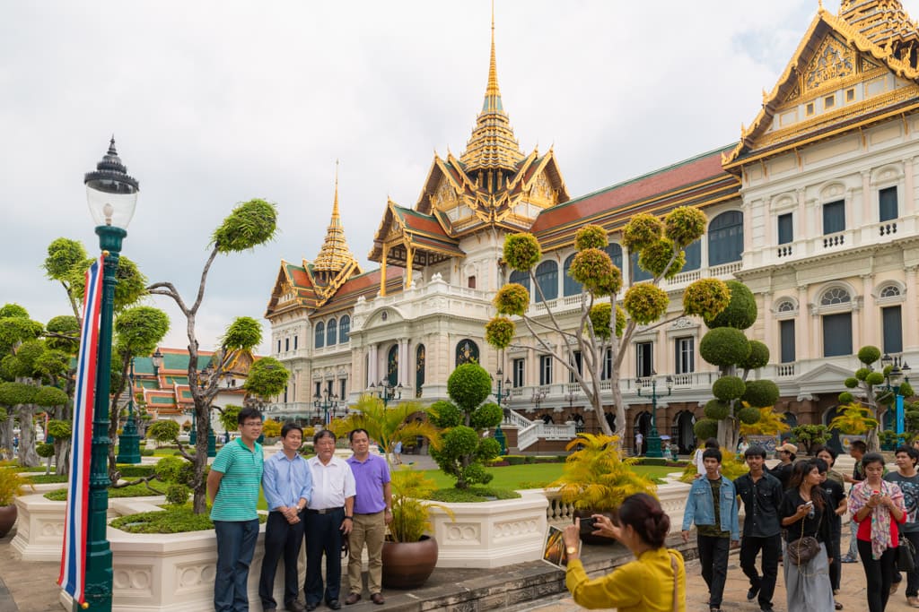 Tourists in Bangkok's Grand Palace