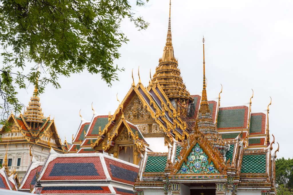 Gold roof on temple in Grand Palace