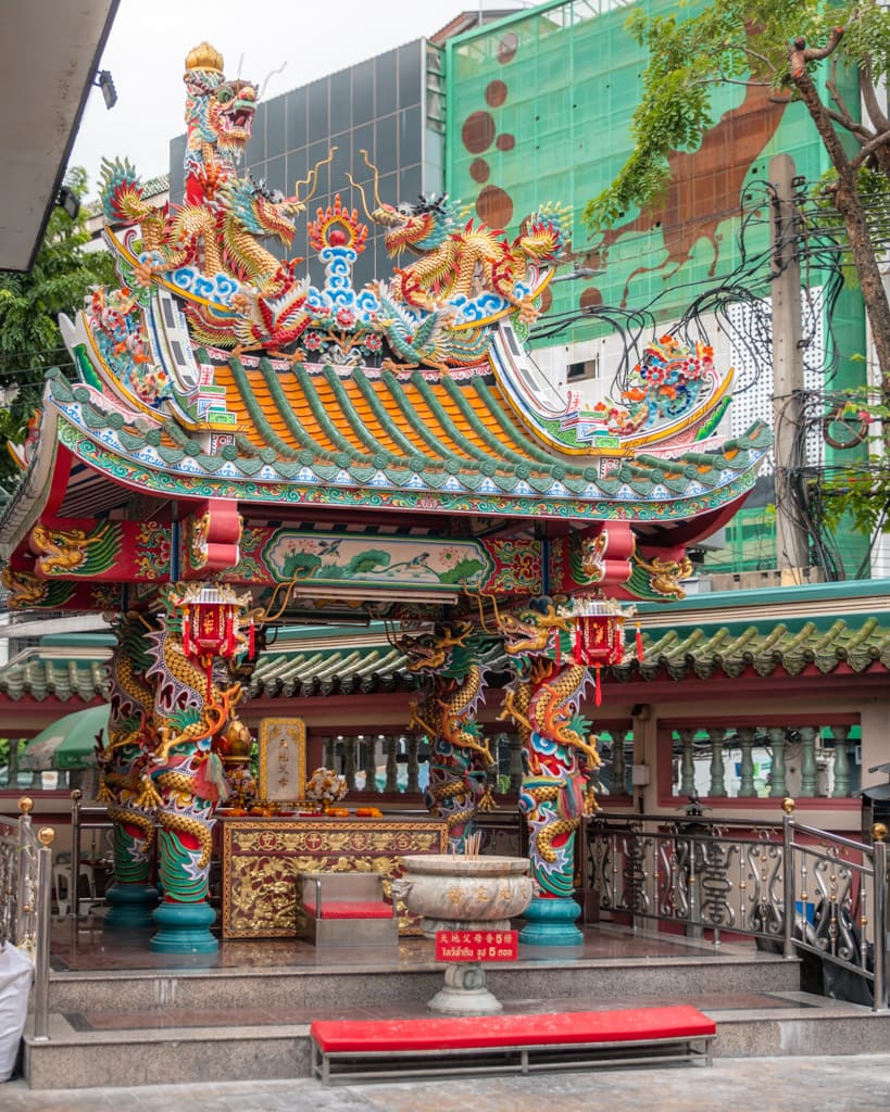 Colourful small temple at Kuan Yim Shrine