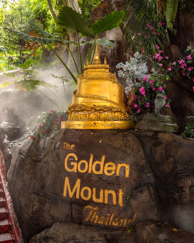 Small statue of Golden Mount