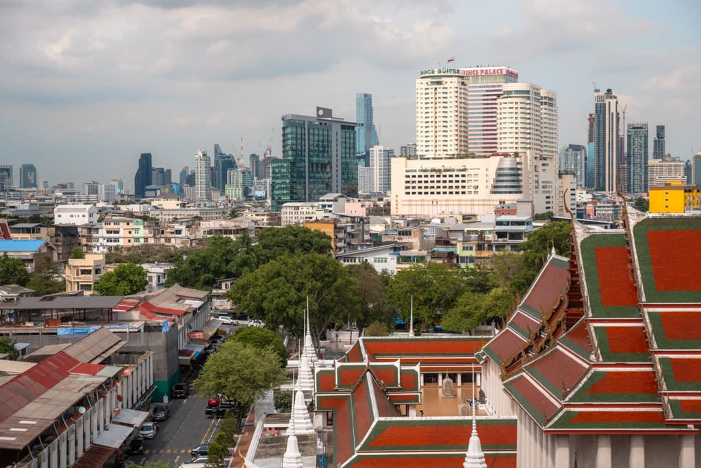 The view from Wat Saket