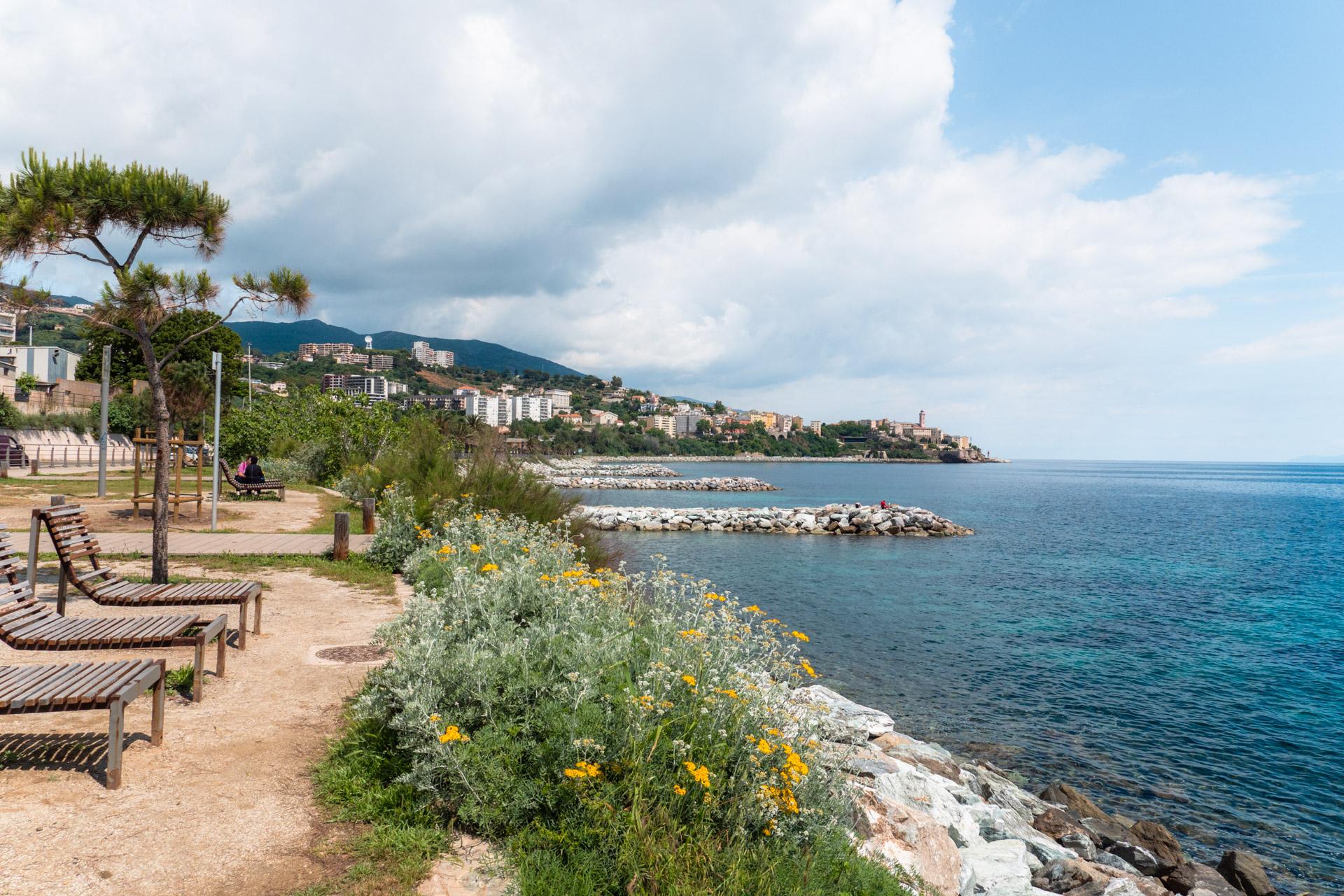 Viewpoint of Bastia from the south