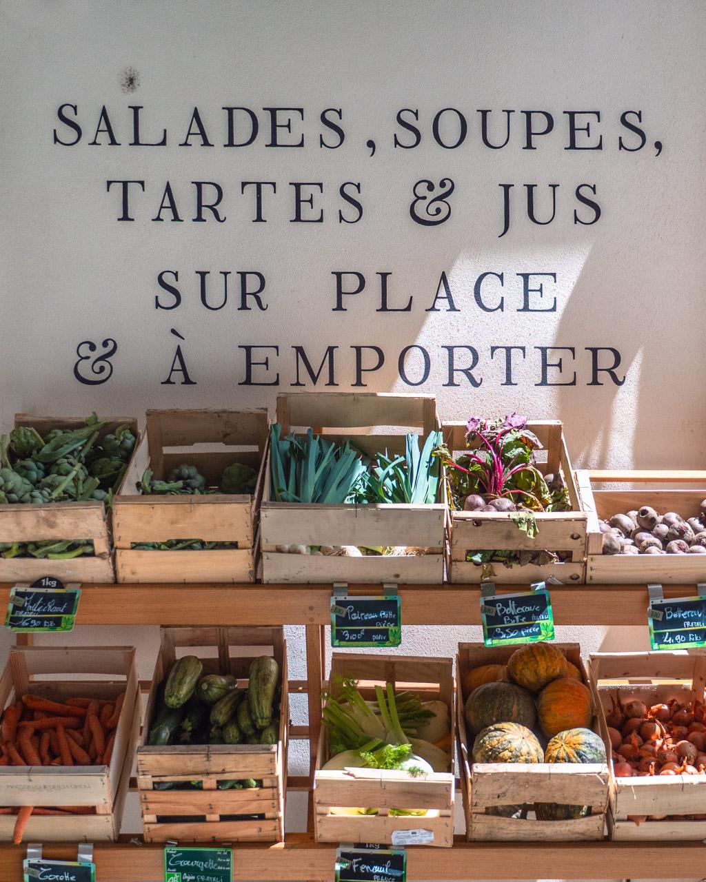 The Pratali organic shop in Bastia