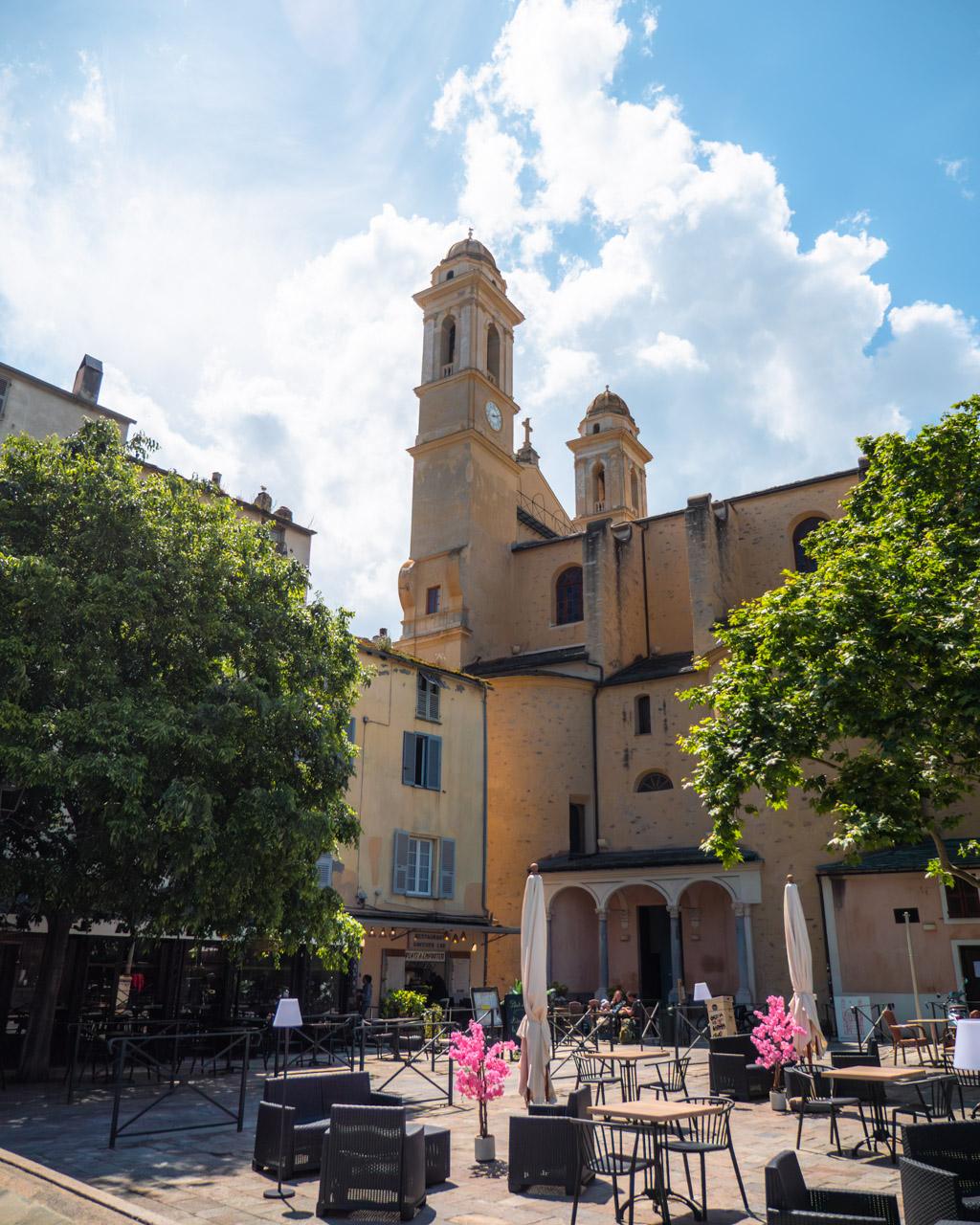 Church seen from Place du Marché in Bastia