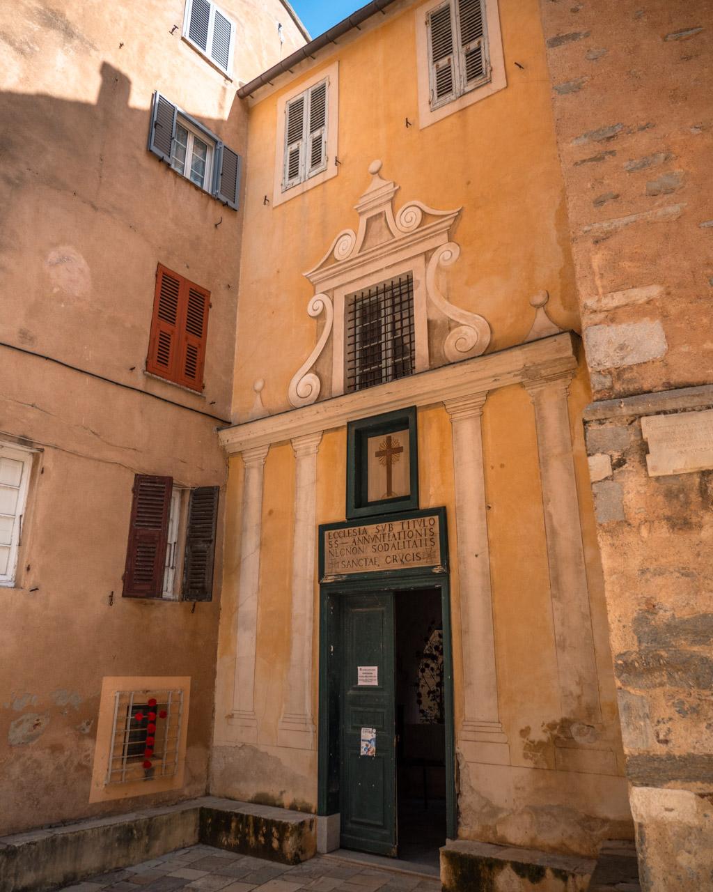 Ghjesgia Santa Croce from the street