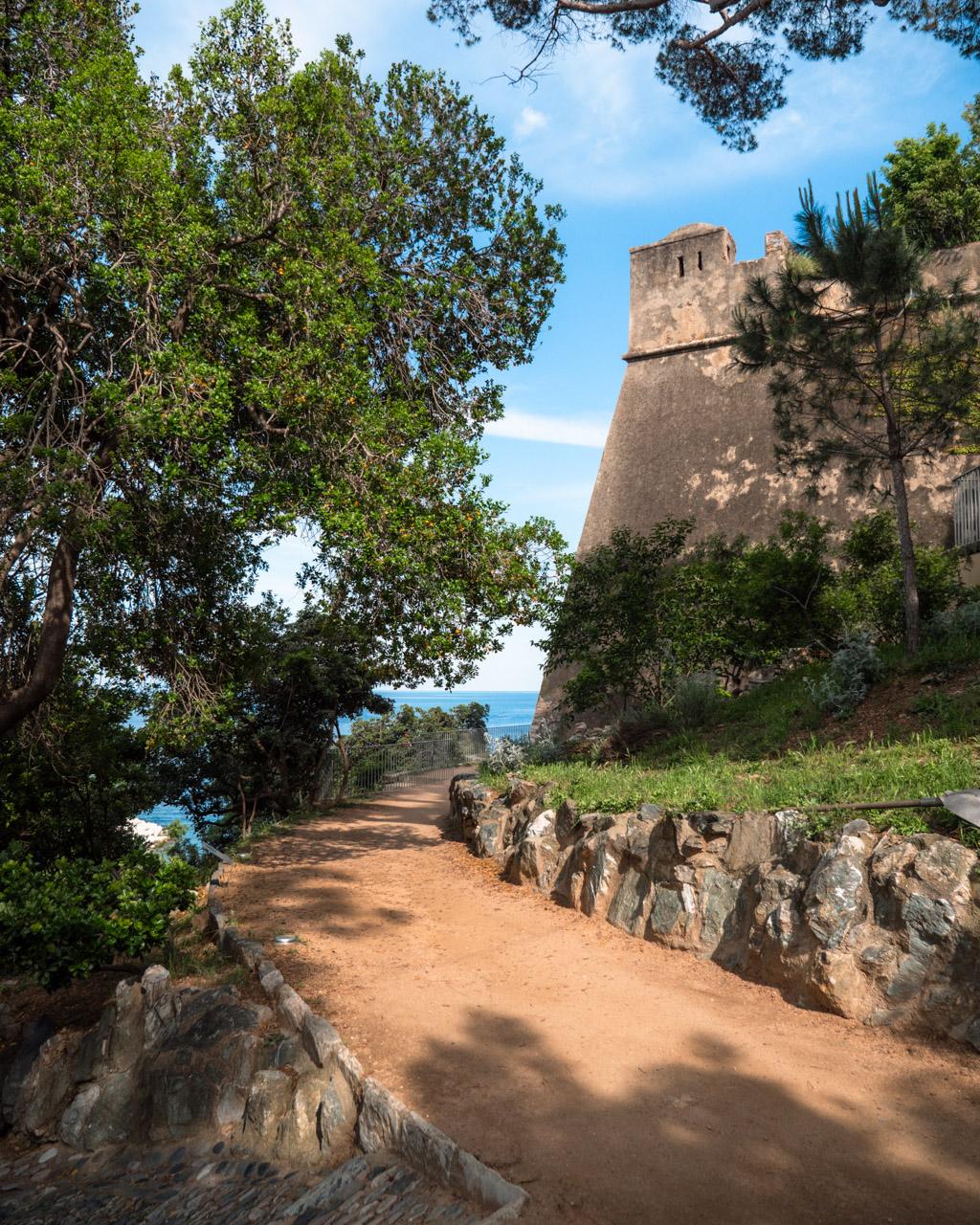 The terraces at Romieu Garden.