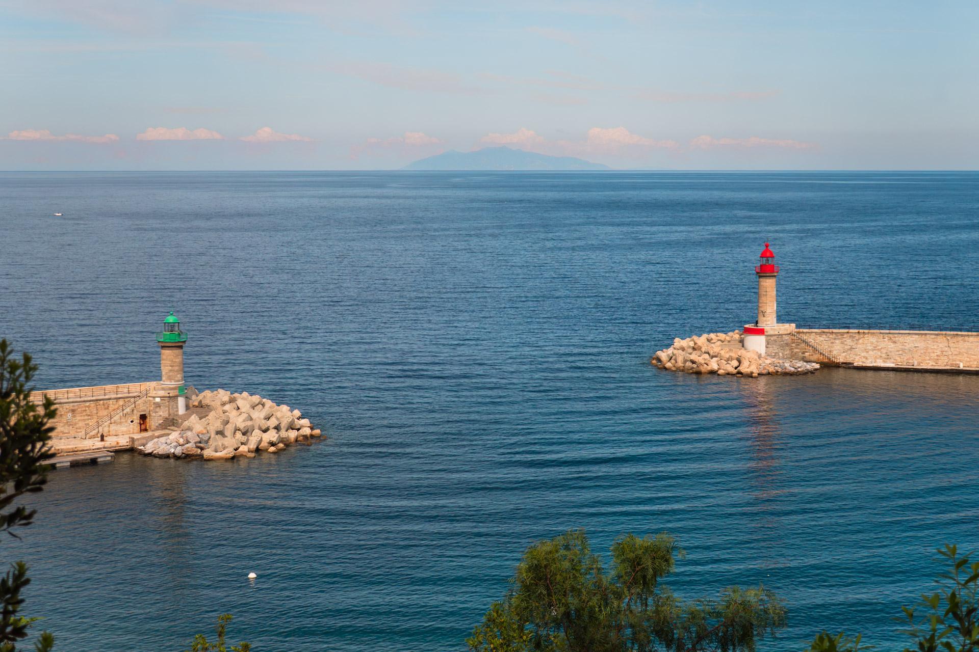 Elba seen from Bastia