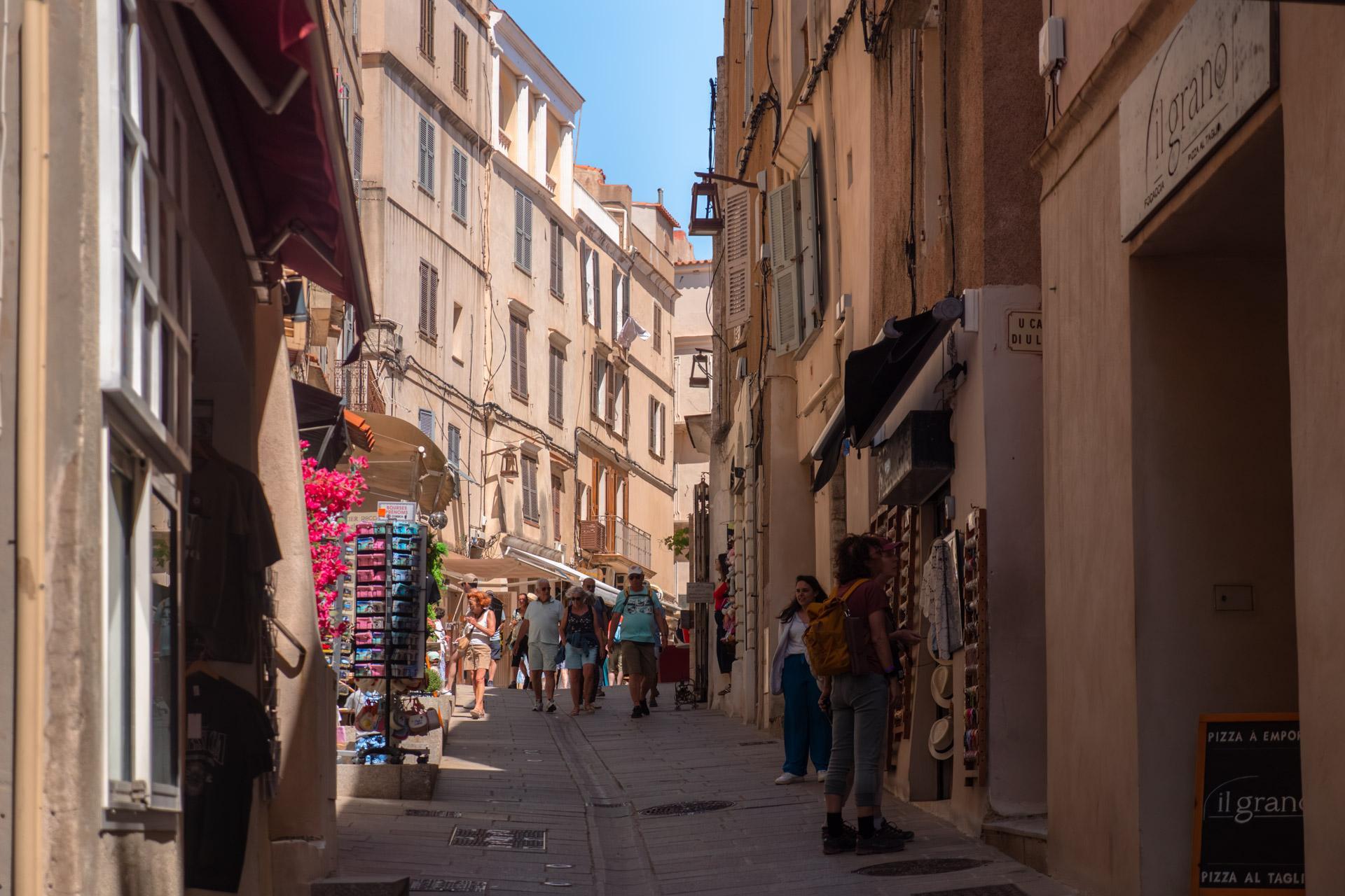 Main thoroughfare in Bonifacio's old town