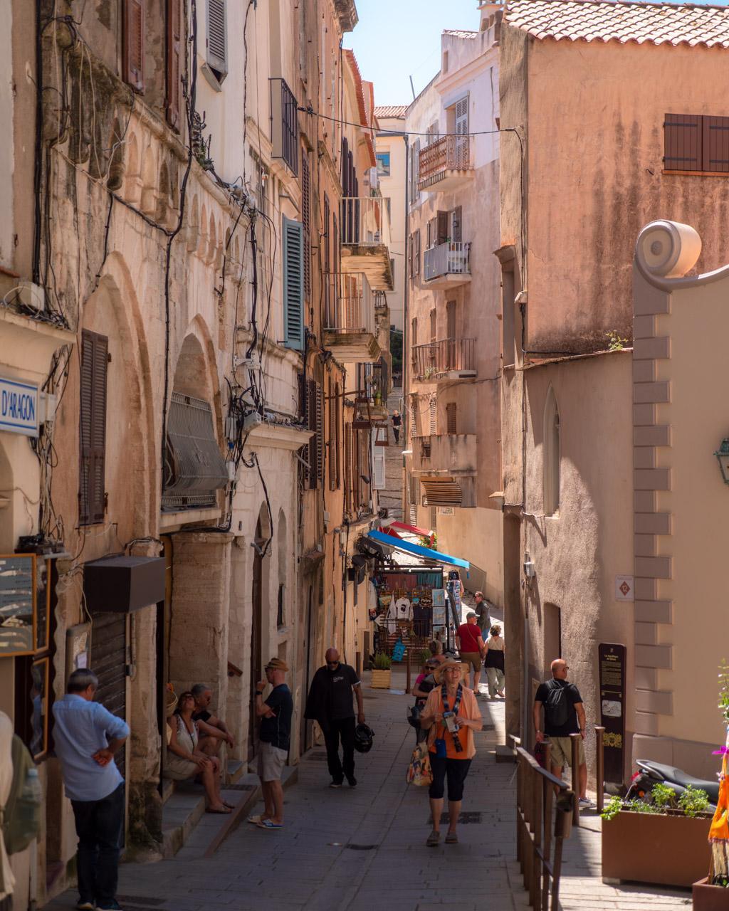 Bonifacio old town main street