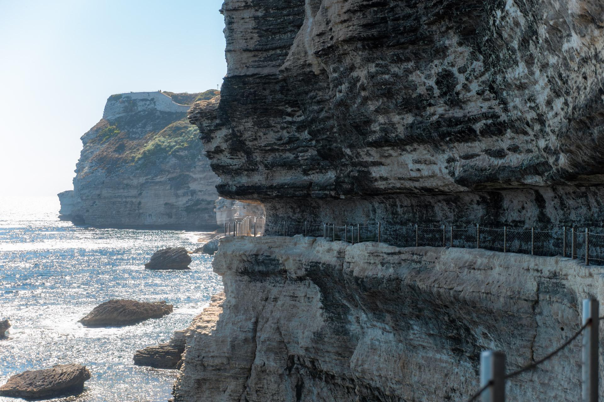 Last part of the trail at the bottom of King of Aragon’s Staircase toward the grotto