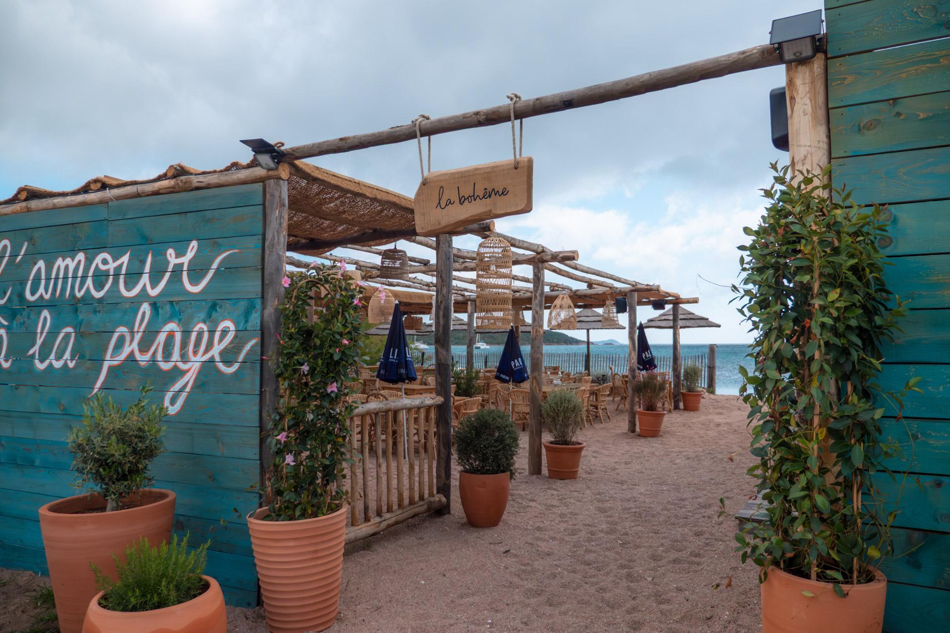 Plage de Sant'Amanza beach bar