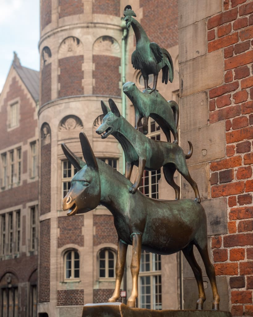 Statue of the famous Town Musicians