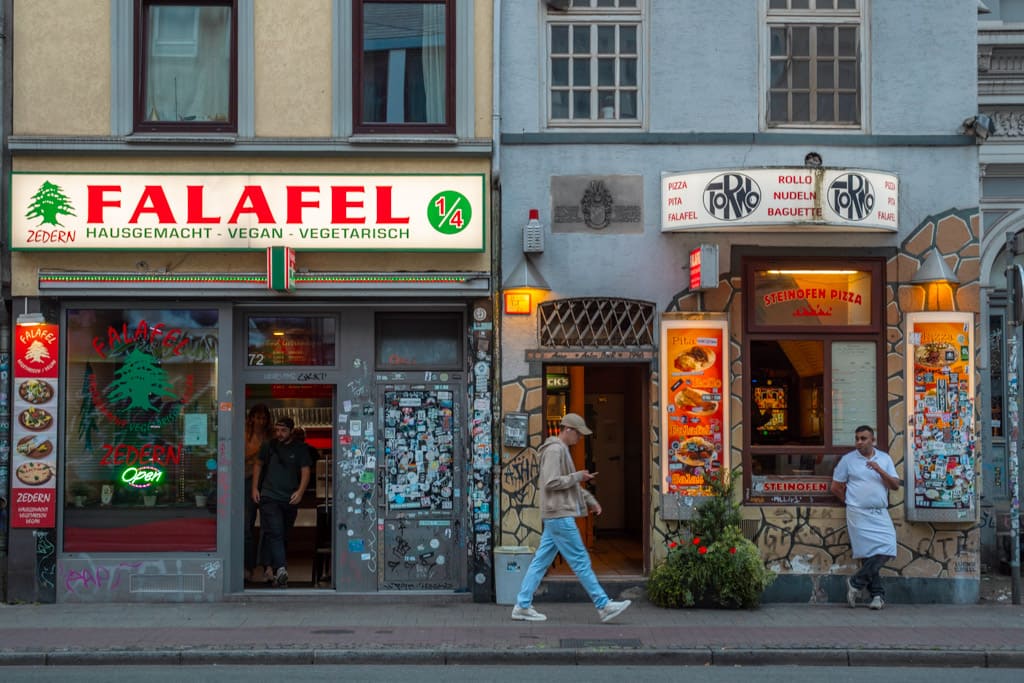 Falafel shop in Bremen's Viertel