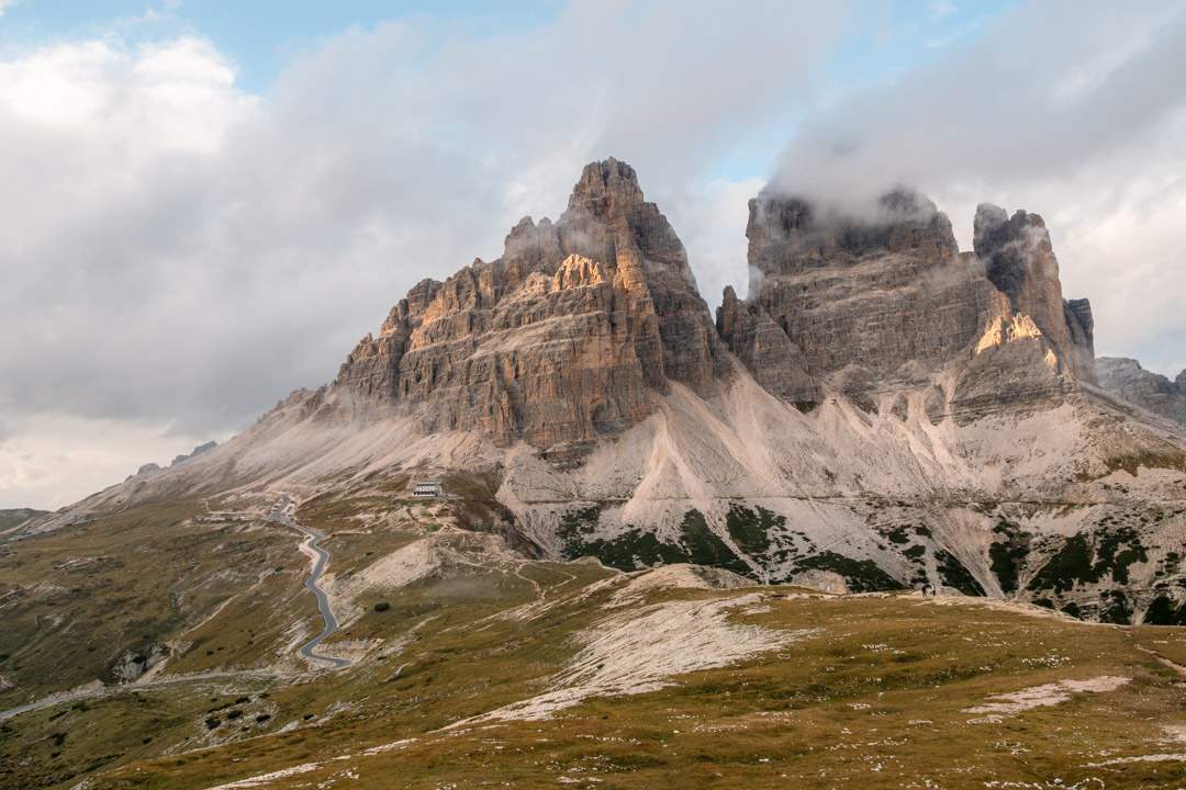 View back towards Rifugio Auronzo