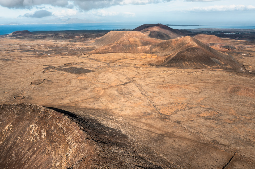 Volcanoes in northern Fuerteventura