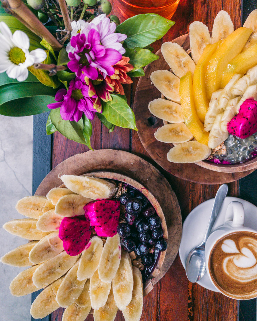 Fruit-filled smoothie bowls