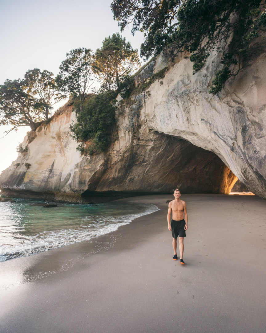 Alex at Cathedral Cove