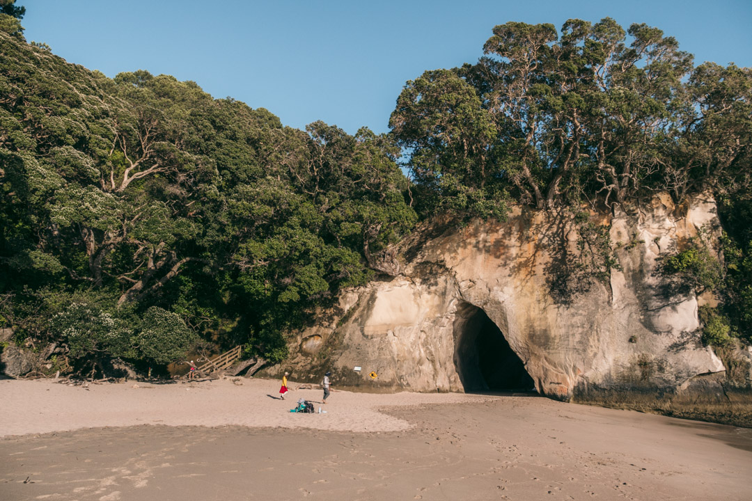 Cathedral Cove as seen from the side of entry