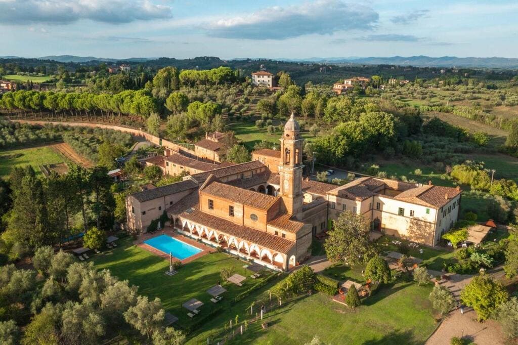 Hotel Certosa Di Maggiano drone photo