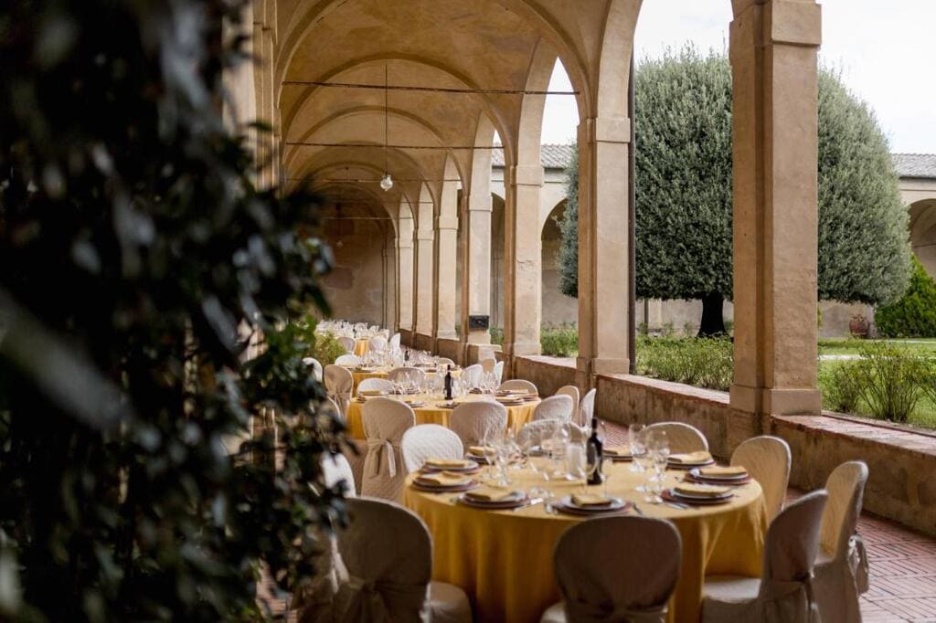 The restaurant at La Certosa di Pontignano