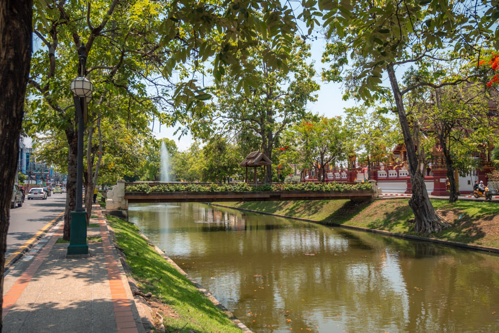 Moat around Chiang Mai's old town
